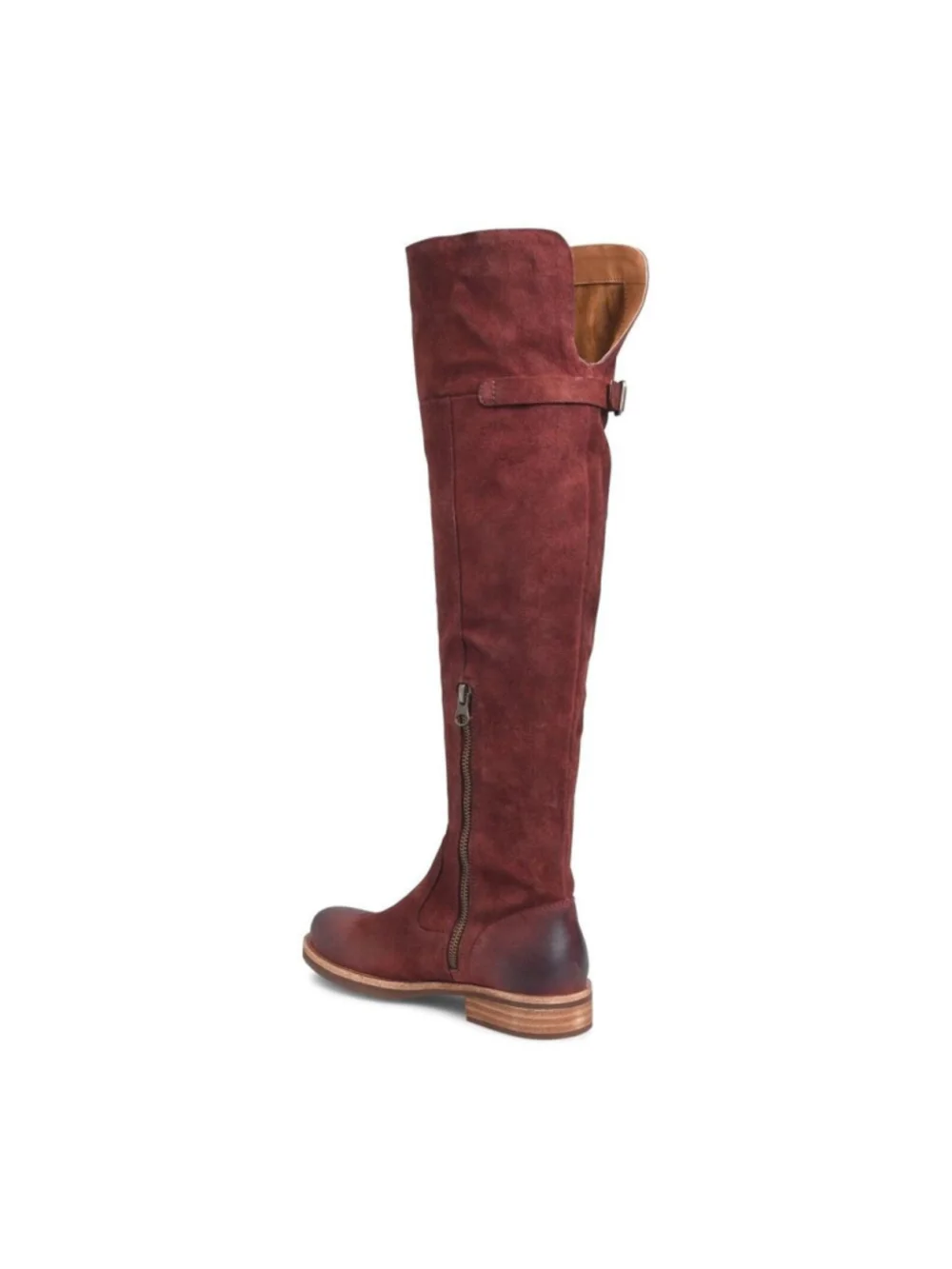 Kork-Ease Addison Over the Knee Suede Campus Riding Boot Rust 7 Distressed NEW!